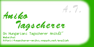 aniko tagscherer business card